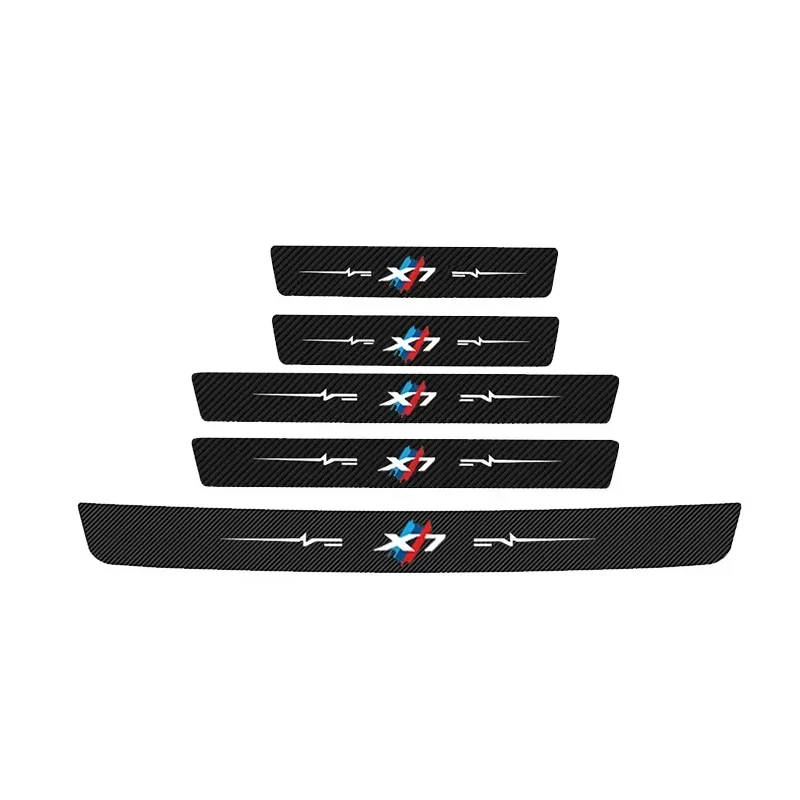 

Автомобильные декоративные ремни для BMW X7 логотип углеродное волокно передний задний порог защитные наклейки на пороги двери багажника