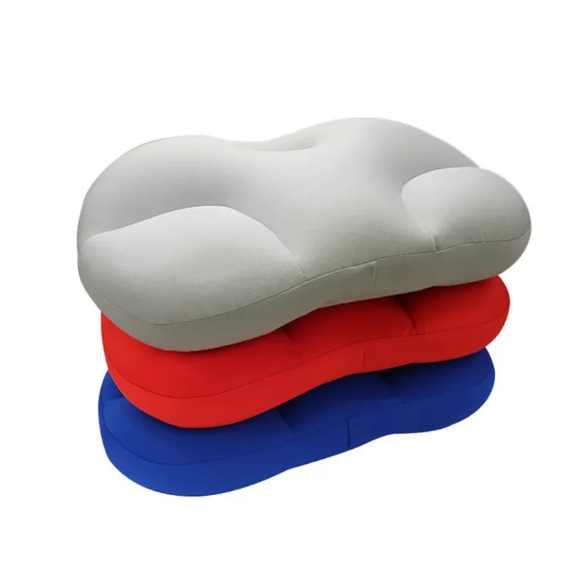 

All-round Ergonomic Pillows 3D Cloud Pillow With Pillowcase Soft Neck Support Egg Groove Design Sleep Pillow