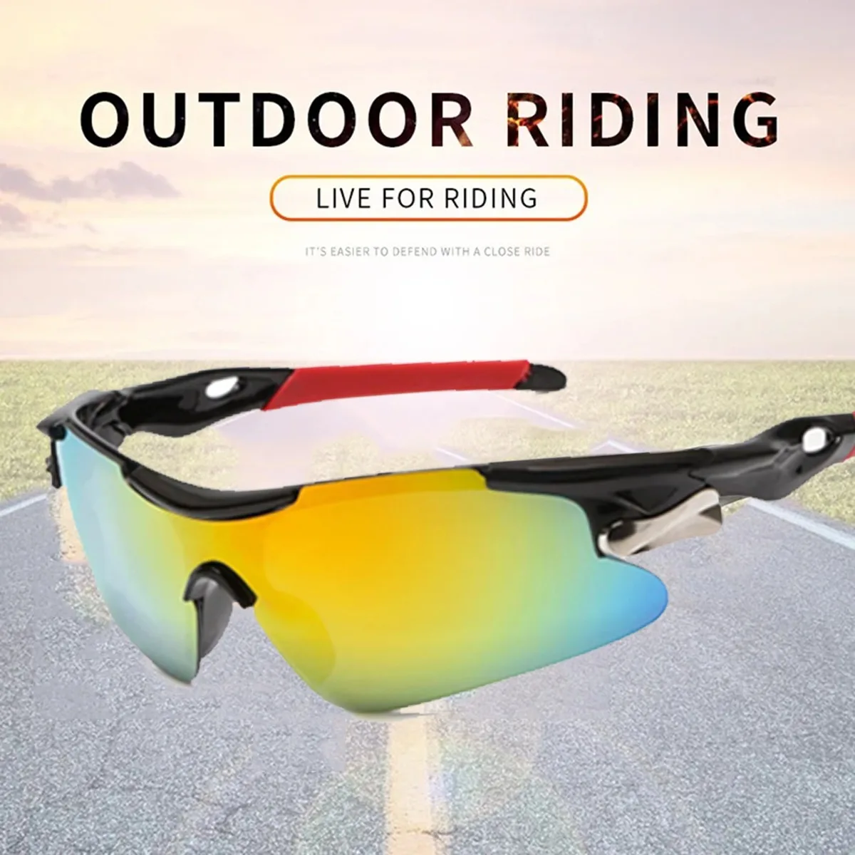 Велосипедные очки с поляризационными стеклами, защитой UV400 | AliExpress