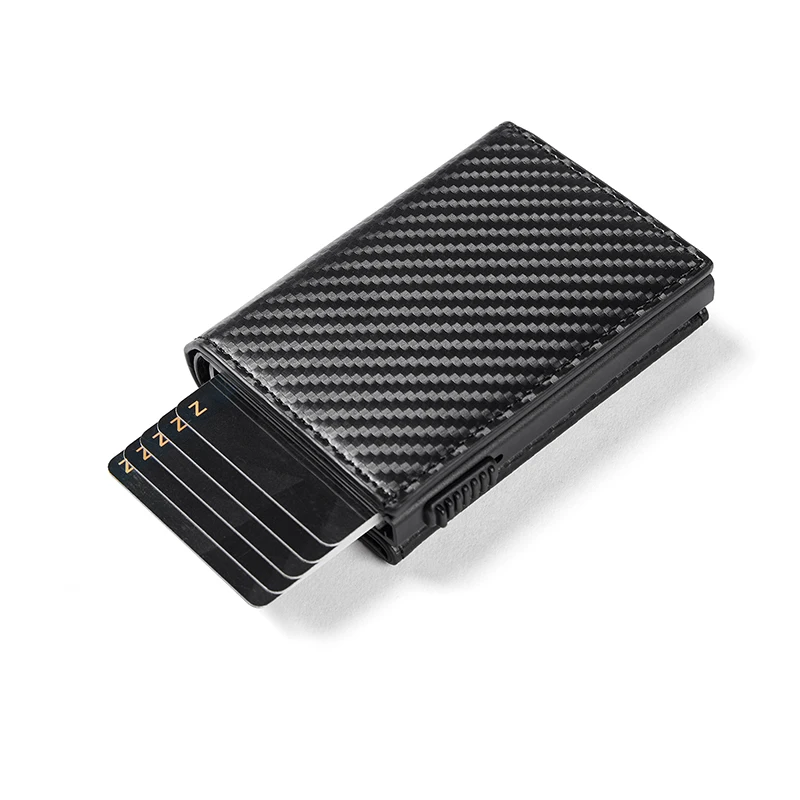 Bycobecy Wallet For Men RFID Blocking Credit Card Holder Case Customized CardHolder Smart Womens' Wallets Mini Purse Money Bag