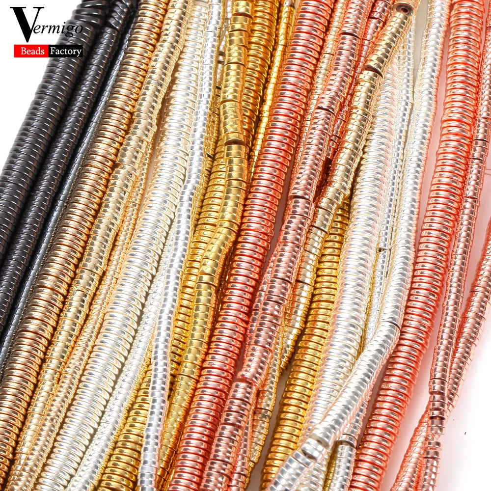 

3/4/6mm Natural Stone Beads Colorful Hematite Spacer Round Loose Beads For DIY Jewelry Making Necklace Bracelet Accessories15''