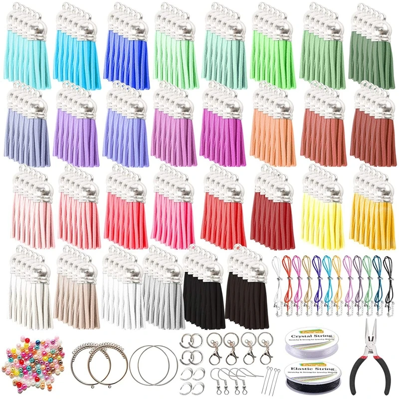 

557pcs/lot Tassel with Caps Decorative Tassels Pendants DIY Earring for Jewelry Hanging Acces Great Performance