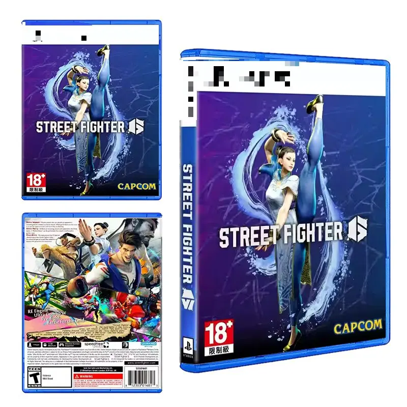 

Arcade Street Fighter 6 Game Case With PS5 Holographic Cover Art Only No Game Included