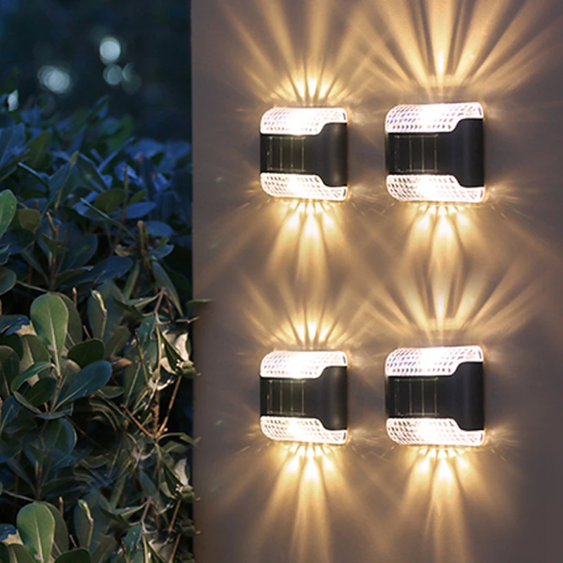 

2023 New Outdoor Solar Light Garden Decoration Outdoor Christmas Lights Solar LED Wall Lamp Street Solar Spotlight Smart Light