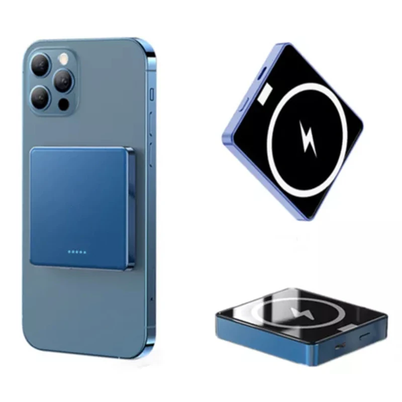 

Новинка 2023New 10000 мАч Индукционная Беспроводная зарядка Магнитный блок питания для iPhone 13 12 11 Pro Max 20 Вт Быстрое зарядное устройство Внешняя батарея P