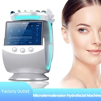 7 in 1 ultrasound microdermabrasion hydrafacial machine skin care analyzer machine professional aesthetic equipment with tablet