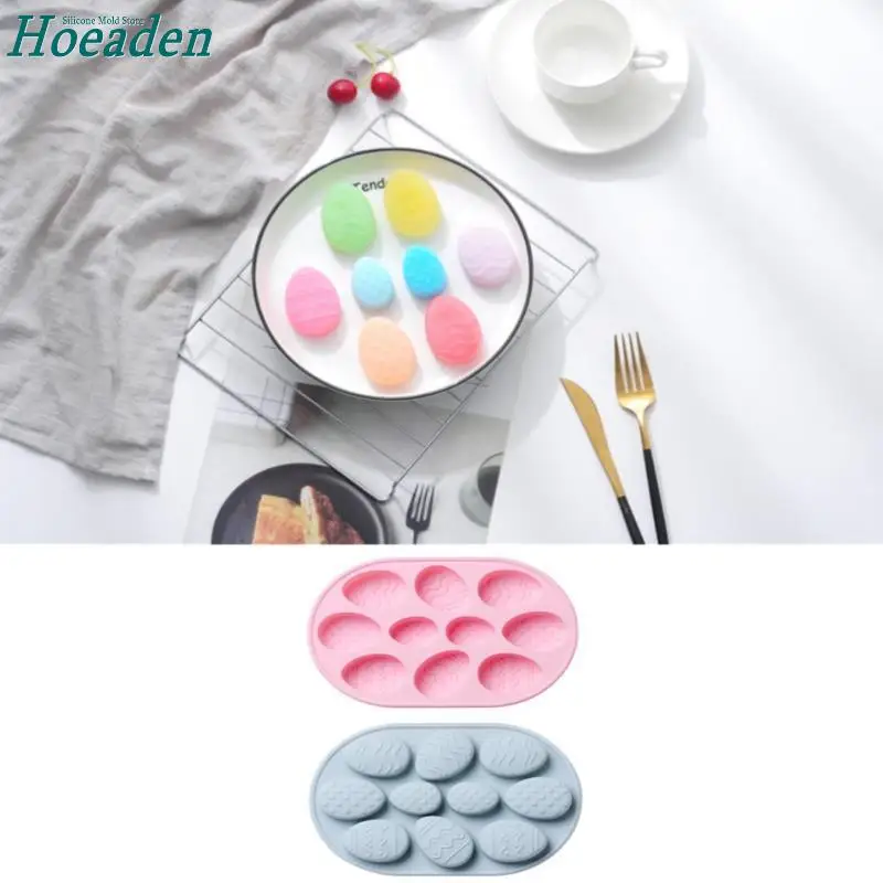 

Easter Silicone Mold Rabbit Colored Egg Chocolate Cake Mold Holiday Decor Baking Tools Manual Soap Mould Soft Candy Jelly Dome