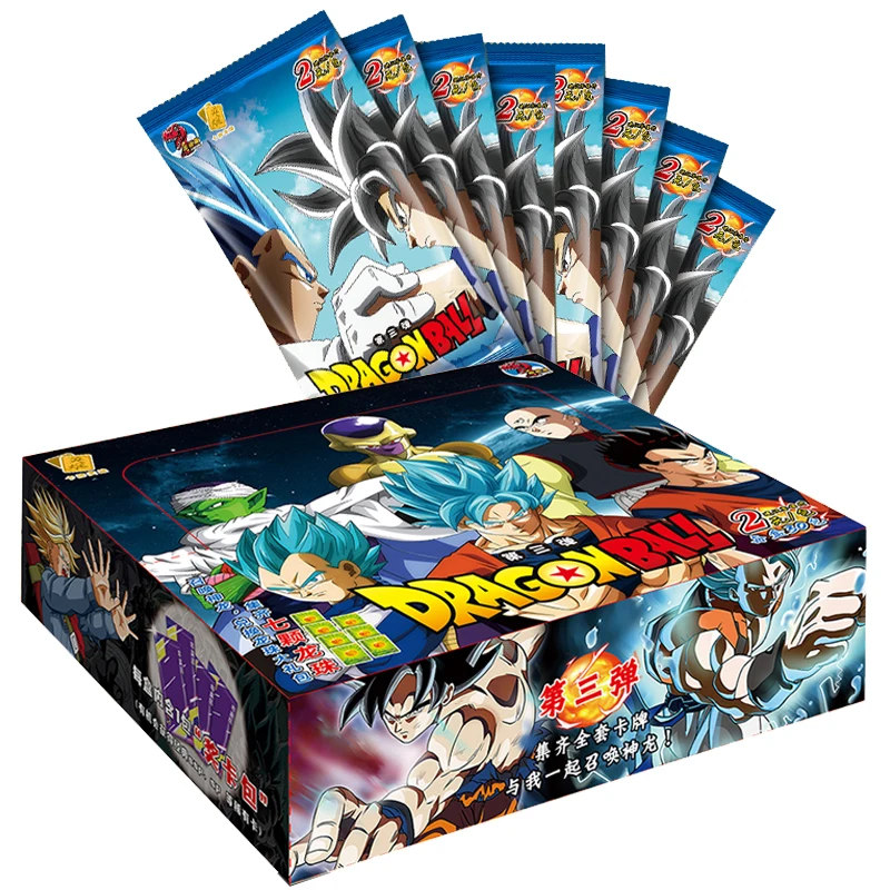 Full Set Limited DRAGON BALL Edition Anime Figures Hero Card Son Goku Super Saiyan Vegeta IV Bronzing Barrage Flash Cards