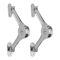 2 pcs heavy duty lid hinges soft close support hinges keep lid open safe for cabinets kitchen maximum support 50lbs