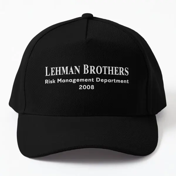 Lehman Brothers Risk Management Departme  Baseball Cap Hat Spring  Czapka Casquette Fish Women Boys Solid Color Summer Hip Hop