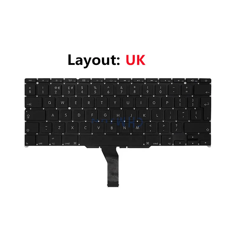 Клавиатура для Macbook Air 11" A1370 A1465 US UK French Spain German Russian Arabic Korean Italian Layout 2011-2017.