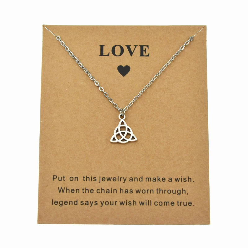 Новинка креативная бумажная любовная карточка ирландский кельтик кулон-узел