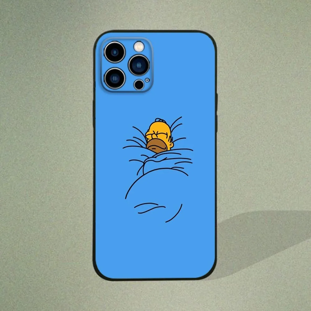 C-мультяшный S-Симпсоны чехол для телефона IPhone 15 14 13 12 11 Pro Max Mini 8 7 Plus SE2 X XR XS MAX