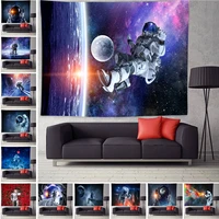 mysterious planet art tapestry astronaut painting tapestry wall hanging aesthetic room decoration customized tapestry