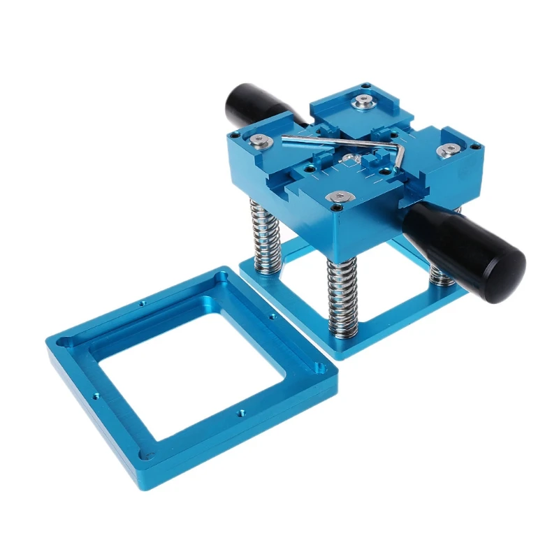 

Blue BGA Reballing Station With Handle For 90mm x 90mm Template Holder Jig
