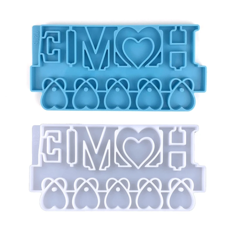 

Настенные вешалки для ключей, силиконовая форма, эпоксидная смола, настенная подвесная форма для хранения ключей, литье смолы, форма для домашнего декора, прихожей X3UD