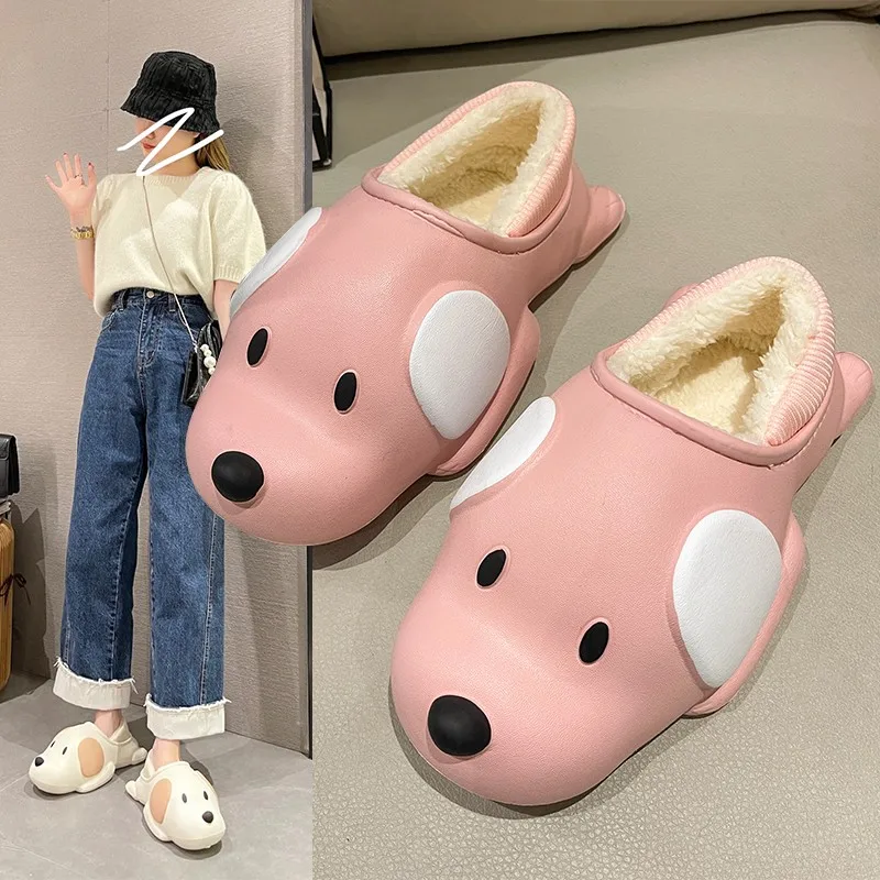 

Cotton Fabric Waterproof Non-Slip Fur Women Boots Jelly color Women's Warm Shoes Casual Snow Platform Boots Winter Female Shoes