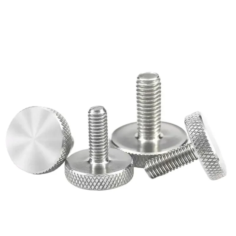 1 ~ 5 шт. M3 M4 M5 M6 M8 M10 GB835 304 Нержавеющая сталь с накаткой и плоской круглой головкой