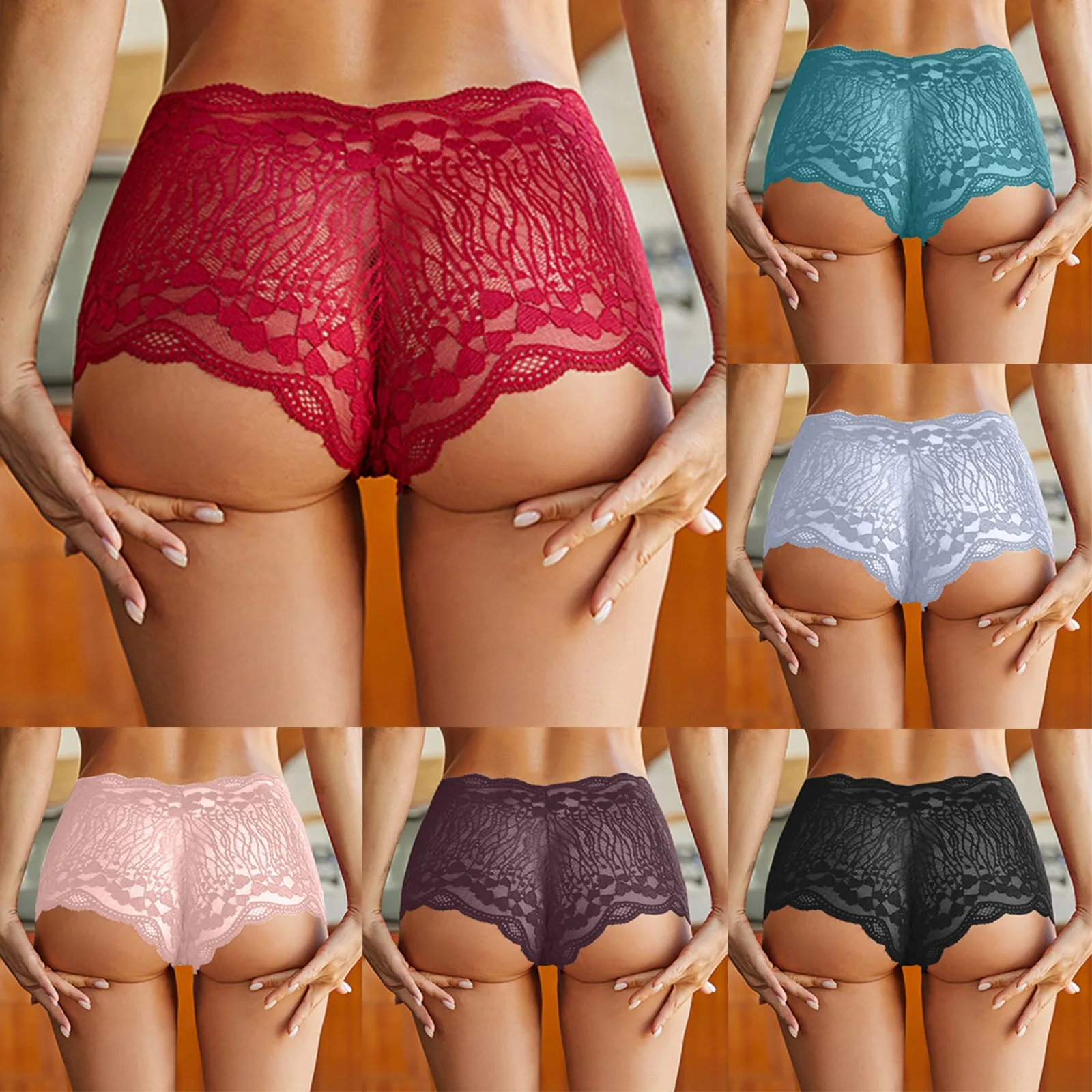 

Cute Panties Custom Letter Logo Low Waist Striped Tangas No Show Bikini Custom Thongs Women Cotton Bikini Underwear Seamless