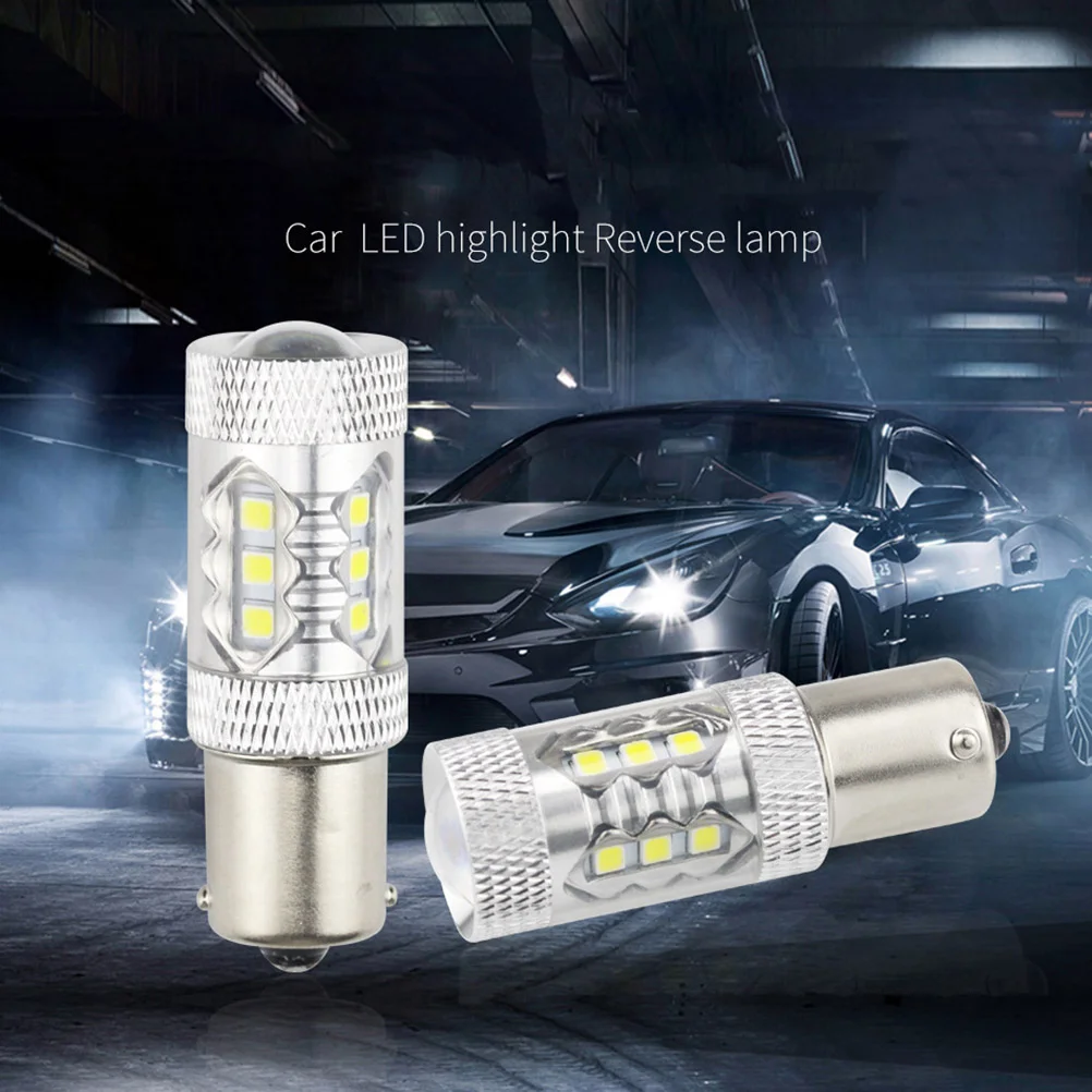 

4 шт., Автомобильные светодиодные лампы 80 Вт 3030 16SMD BA15S P21W