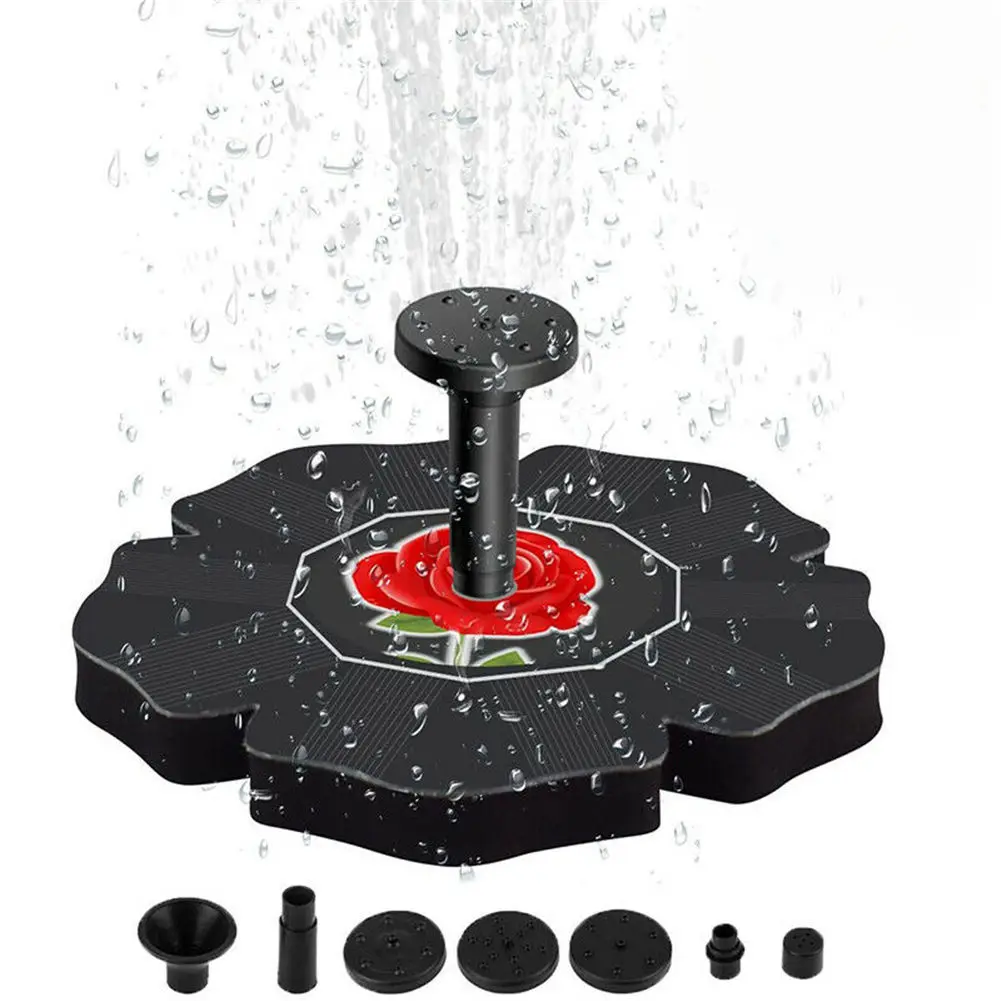 

Outdoor Solar Powered Fountain Pumps Floating Water Pond Garden Pool Pumps