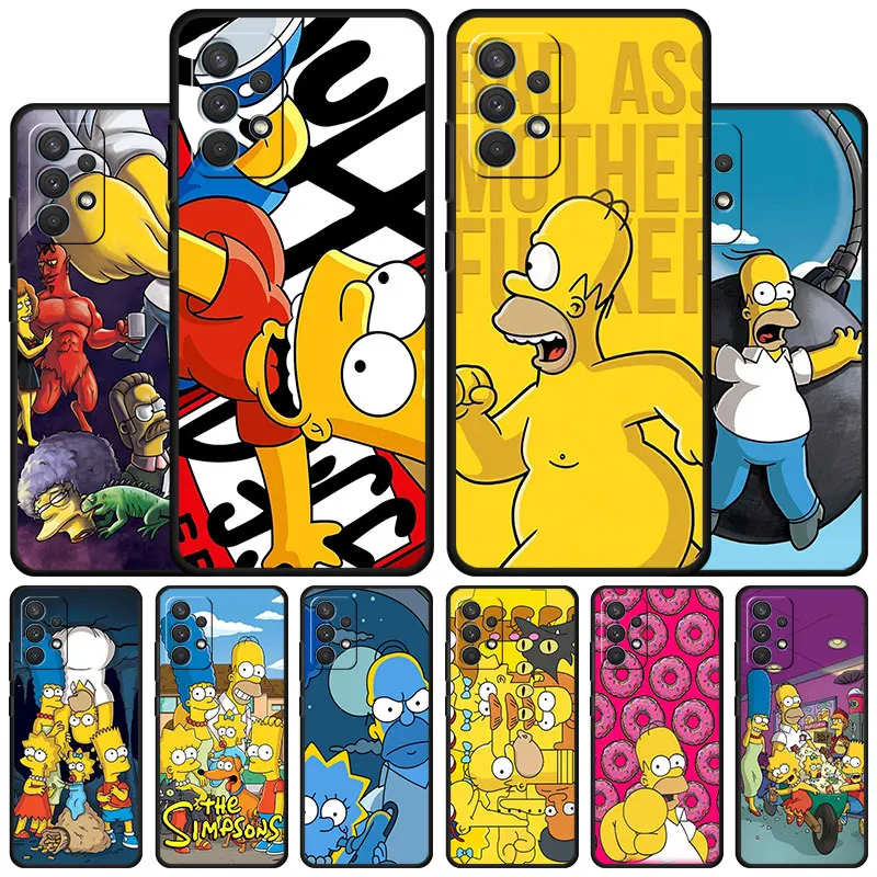 Чехол для телефона с изображением Симпсонов для Samsung Galaxy A22 A23 A52 A11 A31 A71 A33 A32 A42 A51 A12 A73 A21s A52s A13 A41