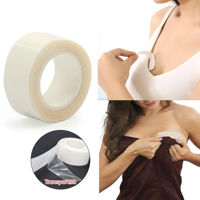 

Waterproof Anti Slip Tape for Women, Fashion Dress Double Sided Self Adhesive Bra Strip Transparent Lingerie Tape Safe 5m