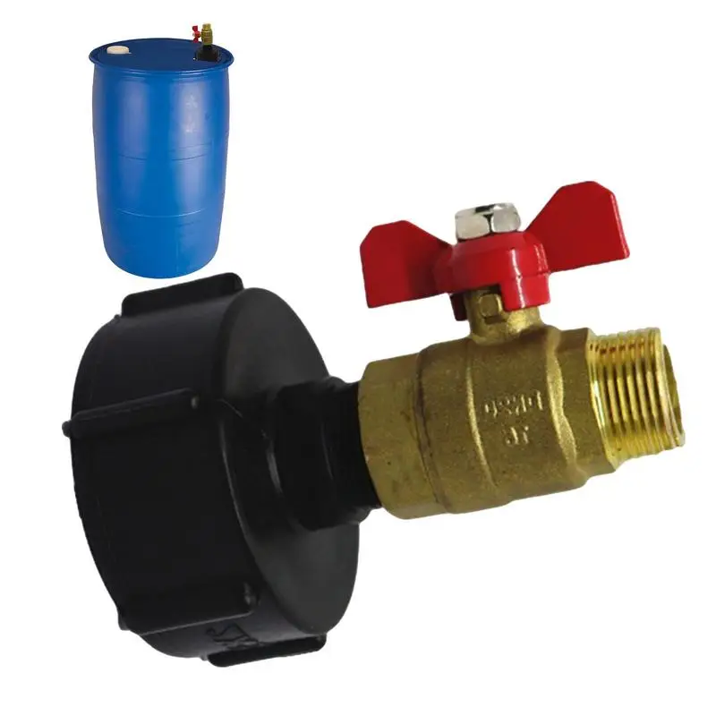 

Tote Tank Adapter IBC Tote Adapter Faucet With Coarse Thread Garden Hose Adapters And Fittings IBC Tank Outlet Tap Thread