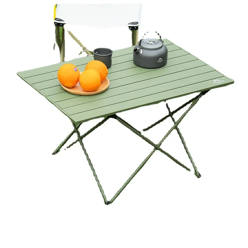 

HXL Outdoor Folding Table Aluminum Alloy Egg Roll Table Camping Portable Picnic Table and Chair Equipment