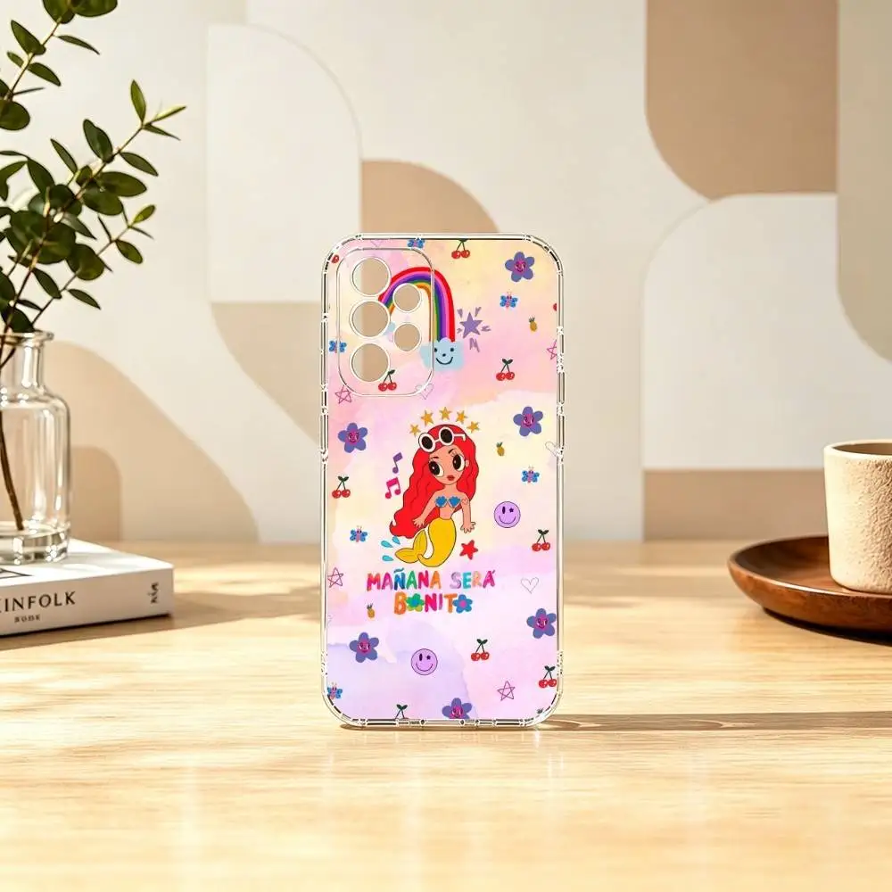 Фото Чехол для телефона Tropicoqueta Karol G Gift для Samsung S25, S24, S21, S22, S23, S30, Ultra, S20, Plus, FE, прозрачный №3