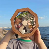new creative 0utdoor childrens toys wooden diy rotating kaleidoscope kit parent child handmade kaleidoscope material package