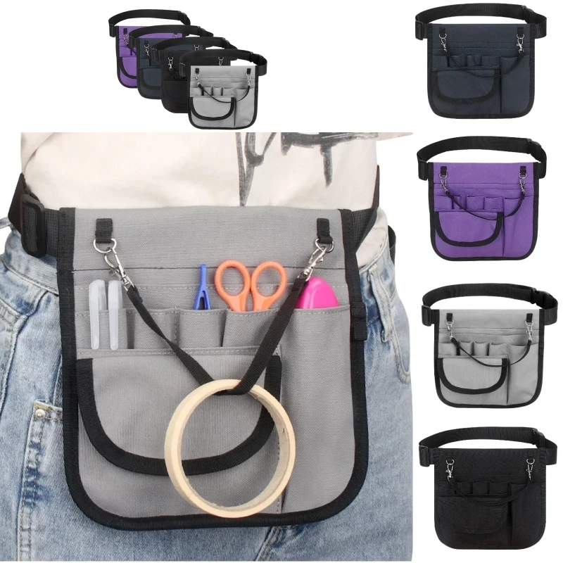 

Storage Nurse Fanny Pack Medical Multi Pocket Oxford Cloth Work Doctor Belt Organizer Apron Hip Tool Waist Bag Women Pounch Case