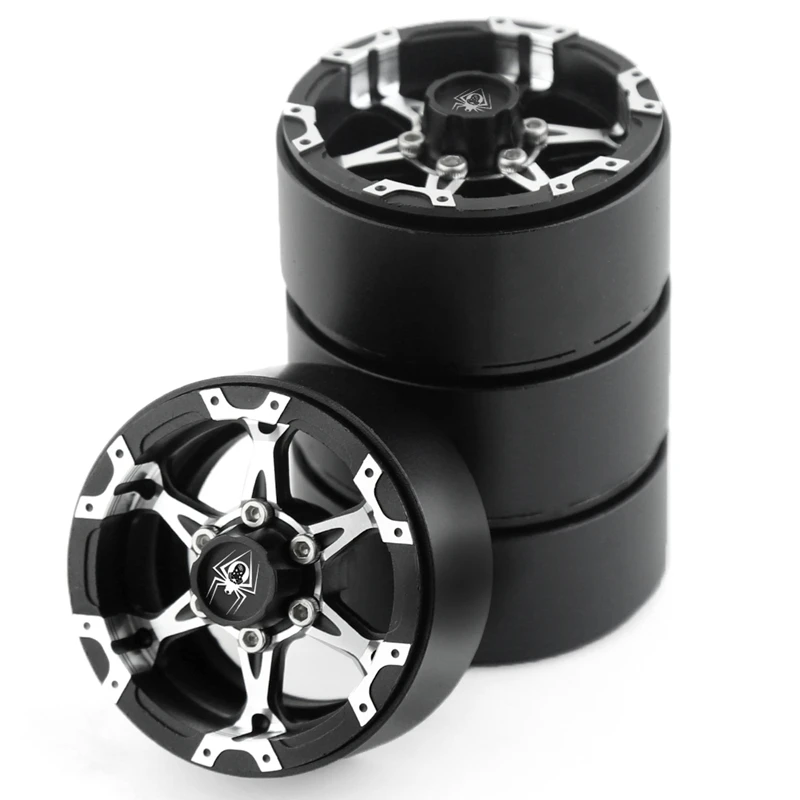 

4PCS Metal Beadlock 1.9 Wheel Hub Wheel Rim For 1/10 RC Crawler Car Traxxas TRX4 RC4WD D90 Axial SCX10 90046 AXI03007