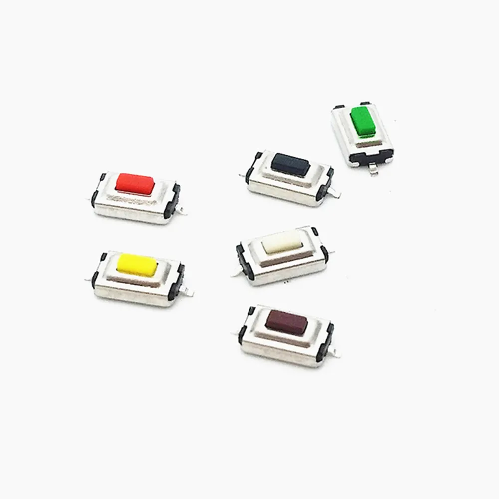 

50Pcs High Quality 3*6*2.5mm 3*6*2.5H 3x6x2.5mm SMD White Push Button Switch Microswitch Tact Switch