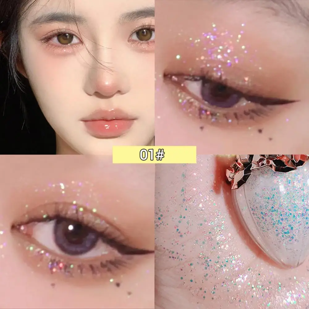 Eye Shadow Pearlescent Diamond Eye Shadow Liquid 5-color Sequins MakeUp Smooth Mini Fine Brush Eyeliner Shine And Head 1 Eye Shadow Pearlescent Diamond Eye Shadow Liquid 5-color Sequins MakeUp Smooth Mini Fine Brush Eyeliner Shine And Head 1