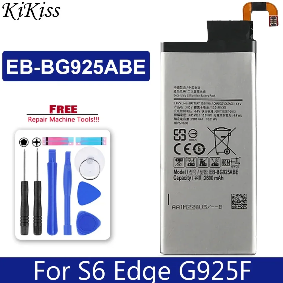 

Battery EB-BG925ABA For Samsung GALAXY S6 Edge G9250 SM-G925l G925F G925L G925K G925S G925A G925 S6Edge 2600mAh Batteria