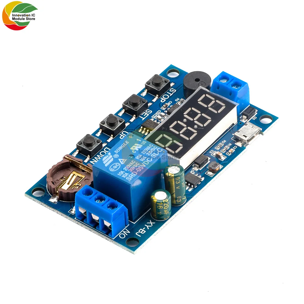 Светильник индикатор постоянного тока 5 В 12 24 Цифровое реле времени с задержкой 1
