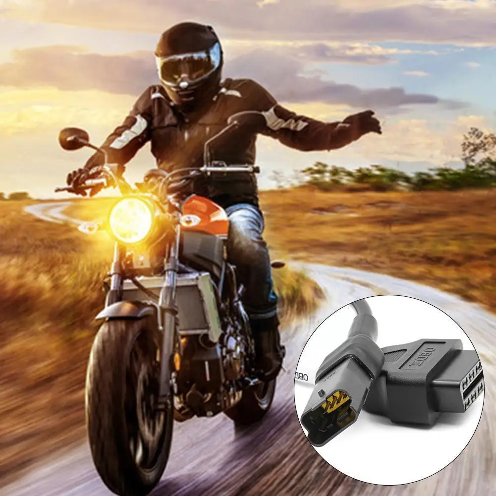 

4-контактный адаптер Obd для мотоциклов, диагностический кабель Obd2, удлинительные разъемы для 4-контактного разъема Obd2, диагностический S9v7