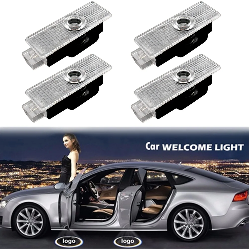 

4Pcs LED Car Door Light Decoration For BMW E39 E53 X5 E52 528i Z8 E39 Automobile Welcome Laser Projection Floor Lamp 12V