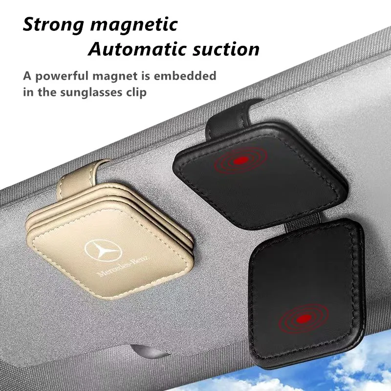 Автомобильный солнцезащитный козырек коробка для хранения очков зажим