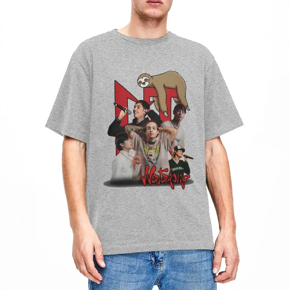 Natanael Cano CT футболка для пляжа Nata kong Y2K забавные футболки 100% хлопок новинка мужчин с