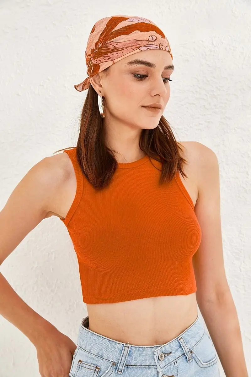 

Women's zero sleeve camisole Crop blouse