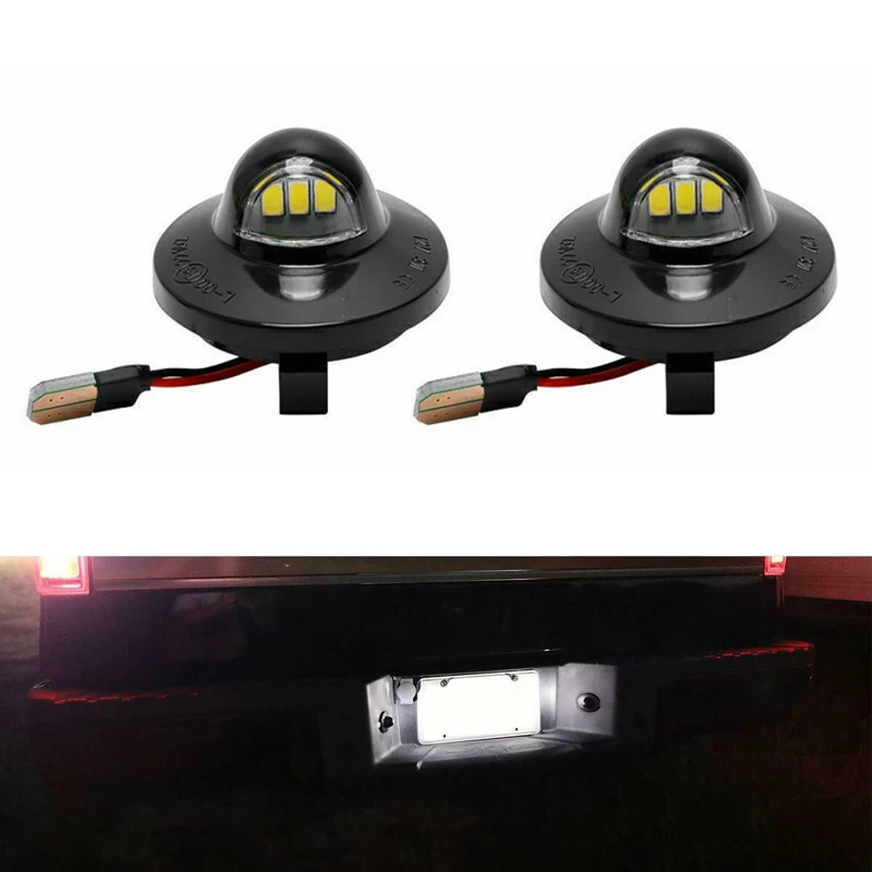 

2pcs For Ford F150 F250 F350 Bronco Ranger Explorer Excursion Expedition LED Car Number License Plate Lights Lamp Accessories