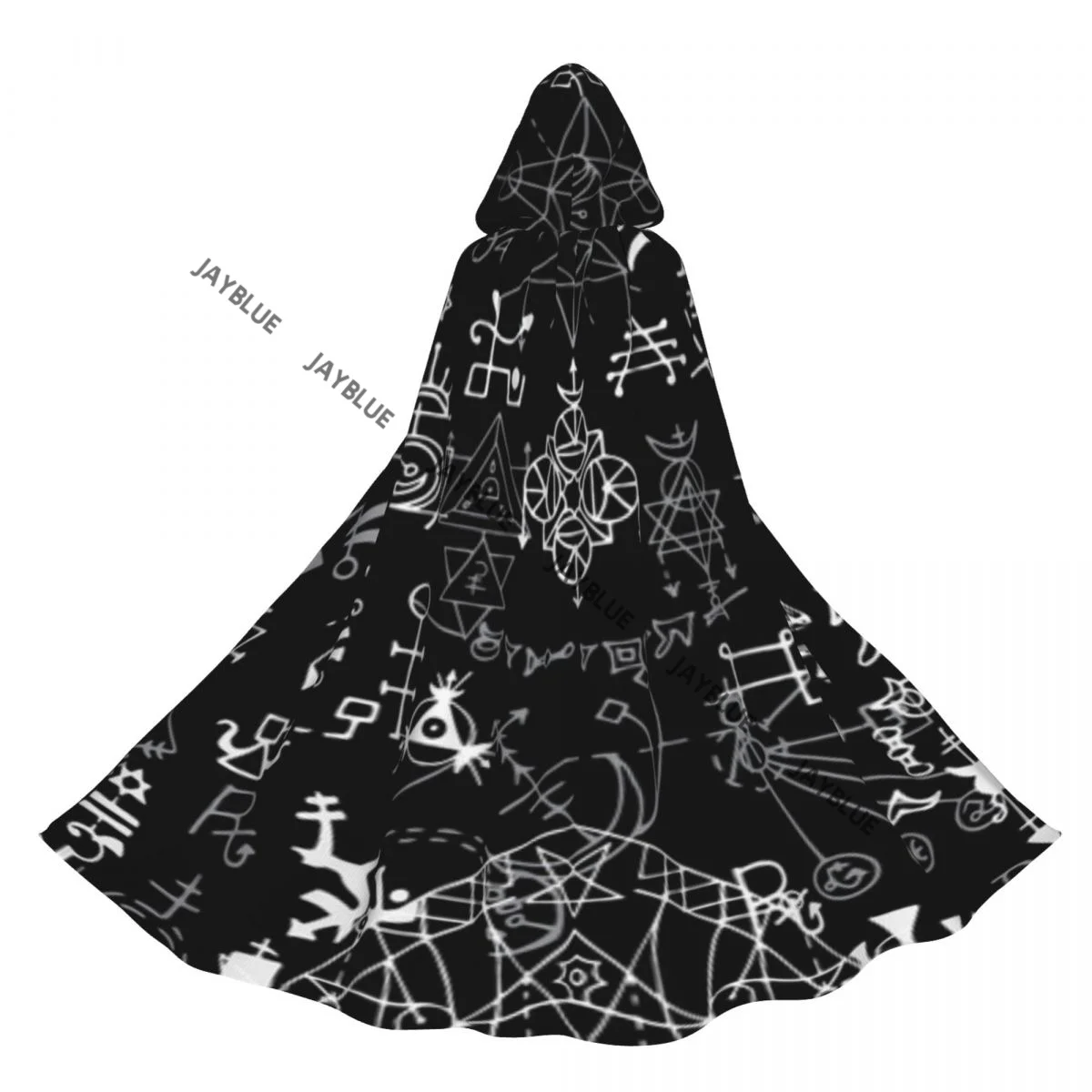 Длинная накидка-плащ Mystic Esoteric Оккультный и Wicca Плащ с капюшоном Пальто Осенние