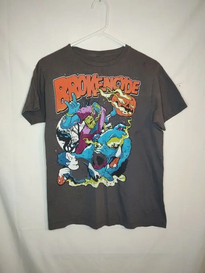 Футболка Brokencyde в стиле хип-хоп хрустальная 100% хлопок с коротким рукавом ZL363