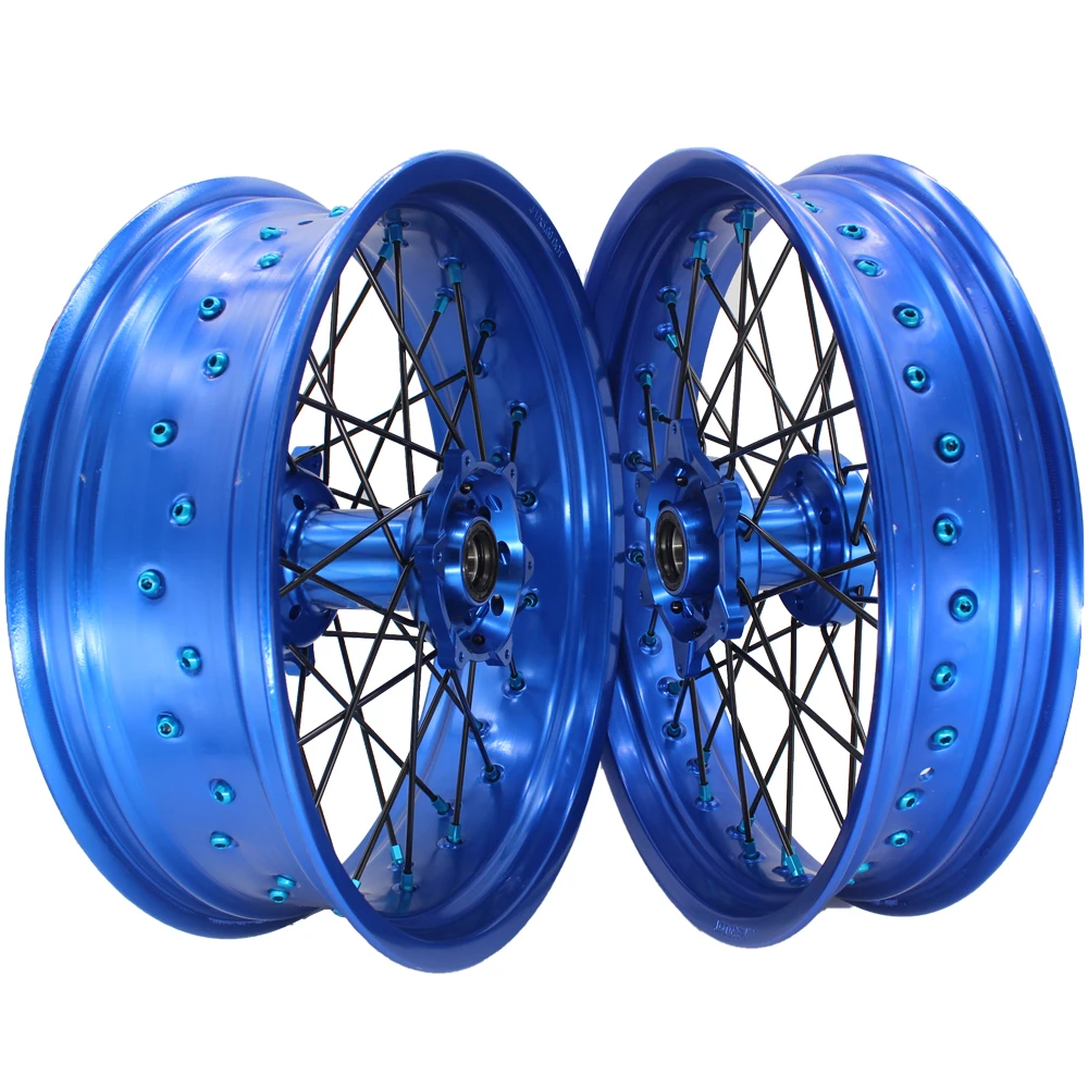 Заводская цена 17-дюймовый синий обод ступицы WR YZF YZ 250 350 450 алюминиевый сплав
