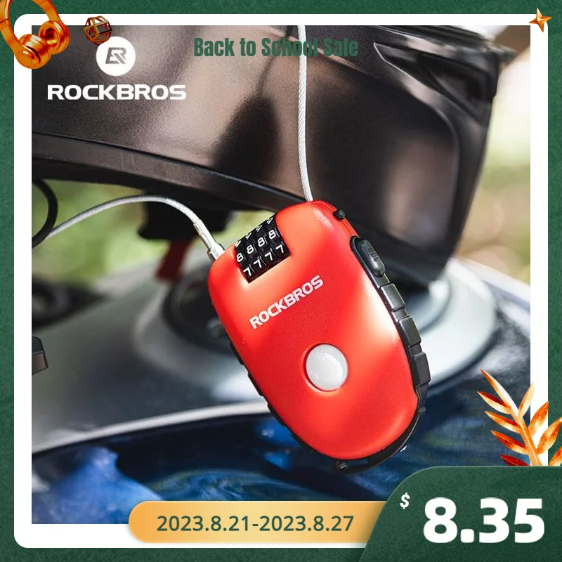ROCKBROS Telescopic Bicycle Lock Anti-theft bike Lock Cable 
