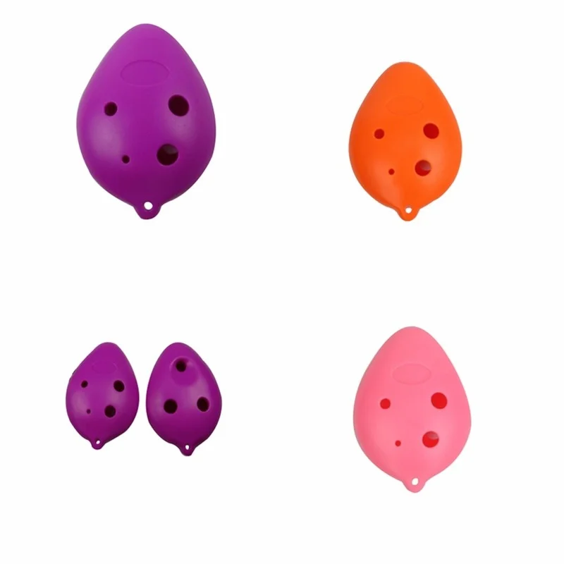 6-отверстие ABS пластик тройной C Ocarina для начинающих синий из дерева инструменты