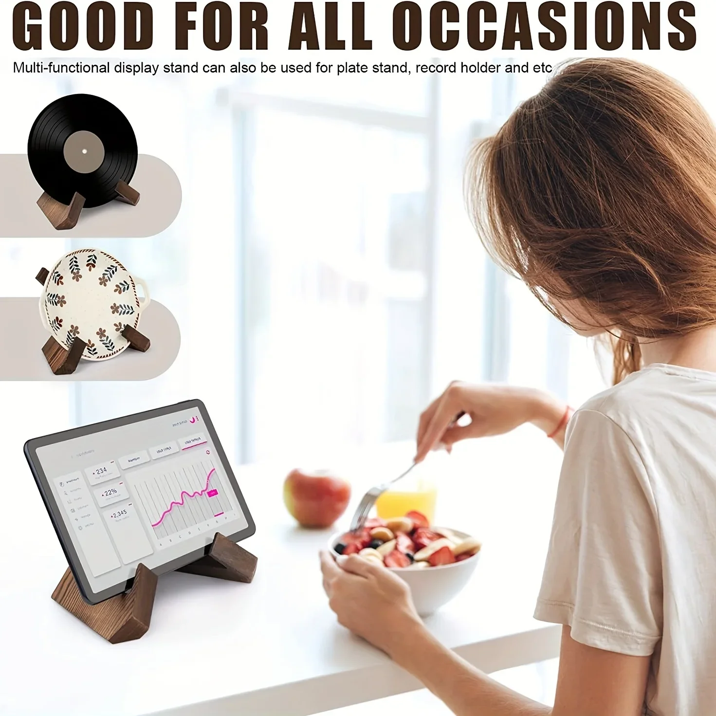 Деревянная Кухонная Подставка Для Книг Ручной Работы Демонстрации Рецептов