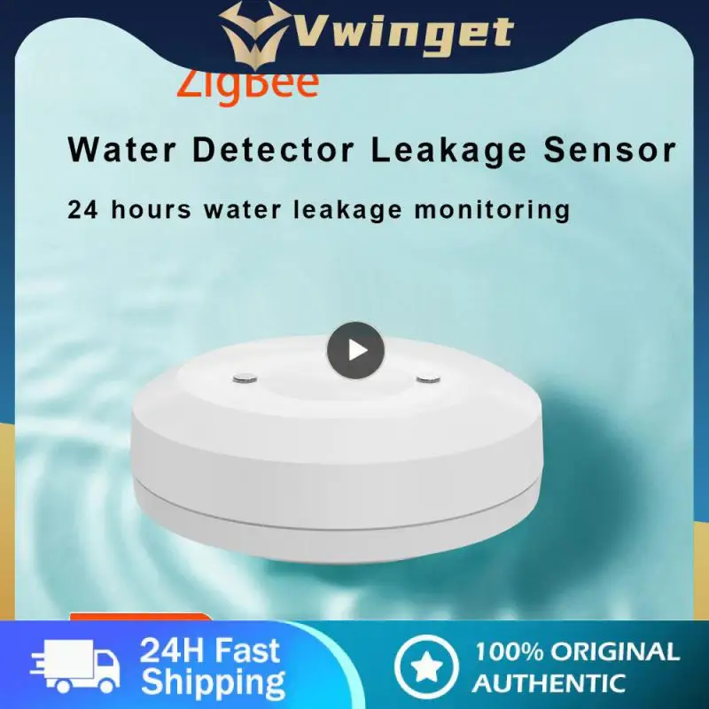 

Датчик погружения в воду Zigbee App с дистанционным управлением, датчик утечки воды с сигнализацией, длительный срок службы батареи